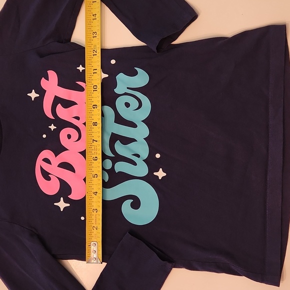 Carter's Best Sister Long Sleeve Shirt Top Size 8 - Picture 6 of 6